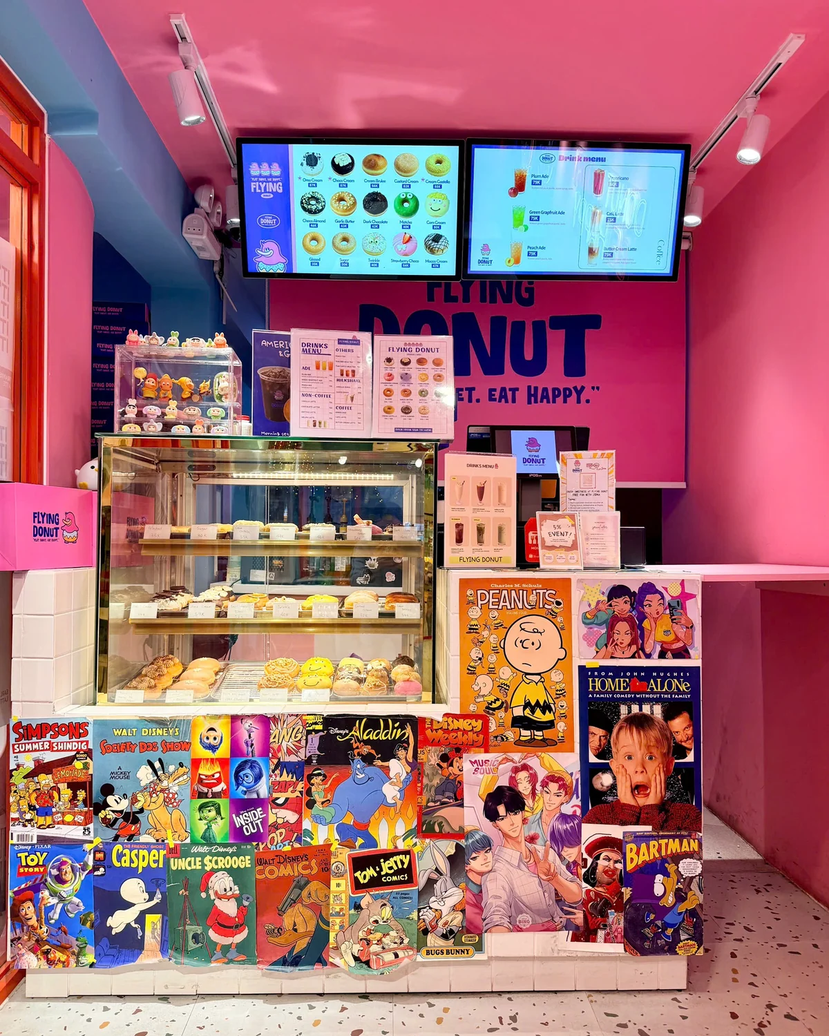 The counter and menu boards